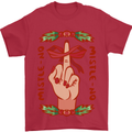 Christmas Mistle No Funny Bah Humbug Mens T-Shirt 100% Cotton Red