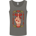 Christmas Mistle No Funny Bah Humbug Mens Vest Tank Top Charcoal