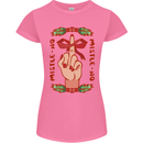 Christmas Mistle No Funny Bah Humbug Womens Petite Cut T-Shirt Azalea