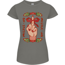 Christmas Mistle No Funny Bah Humbug Womens Petite Cut T-Shirt Charcoal