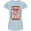 Christmas Mistle No Funny Bah Humbug Womens Petite Cut T-Shirt Light Blue