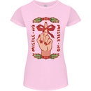 Christmas Mistle No Funny Bah Humbug Womens Petite Cut T-Shirt Light Pink