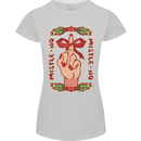 Christmas Mistle No Funny Bah Humbug Womens Petite Cut T-Shirt Sports Grey