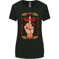 Christmas Mistle No Funny Bah Humbug Womens Wider Cut T-Shirt Black
