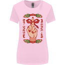 Christmas Mistle No Funny Bah Humbug Womens Wider Cut T-Shirt Light Pink