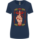 Christmas Mistle No Funny Bah Humbug Womens Wider Cut T-Shirt Navy Blue