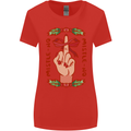 Christmas Mistle No Funny Bah Humbug Womens Wider Cut T-Shirt Red