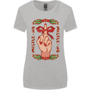 Christmas Mistle No Funny Bah Humbug Womens Wider Cut T-Shirt Sports Grey
