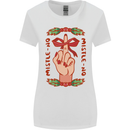Christmas Mistle No Funny Bah Humbug Womens Wider Cut T-Shirt White