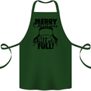 Christmas Movie Shitter's Full Funny Rude Cotton Apron 100% Organic Forest Green