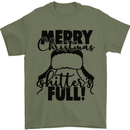 Christmas Movie Shitter's Full Funny Rude Mens T-Shirt Cotton Gildan Military Green
