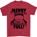 Christmas Movie Shitter's Full Funny Rude Mens T-Shirt Cotton Gildan Red