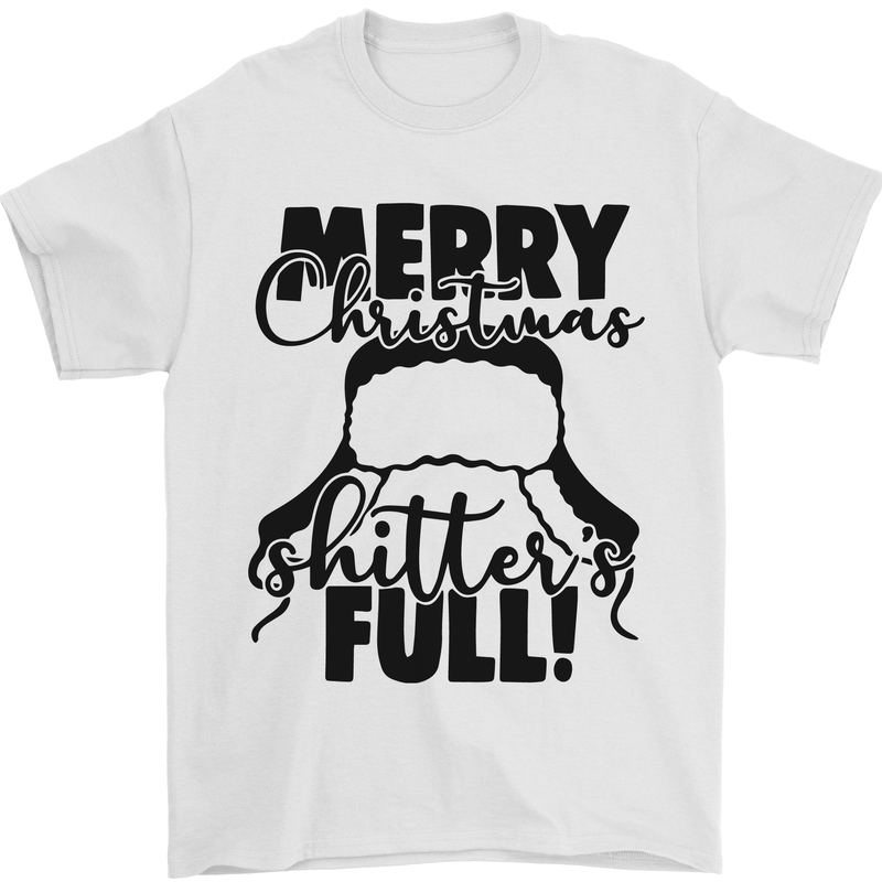 Christmas Movie Shitter's Full Funny Rude Mens T-Shirt Cotton Gildan White