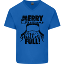 Christmas Movie Shitter's Full Funny Rude Mens V-Neck Cotton T-Shirt Royal Blue