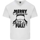 Christmas Movie Shitter's Full Funny Rude Mens V-Neck Cotton T-Shirt White