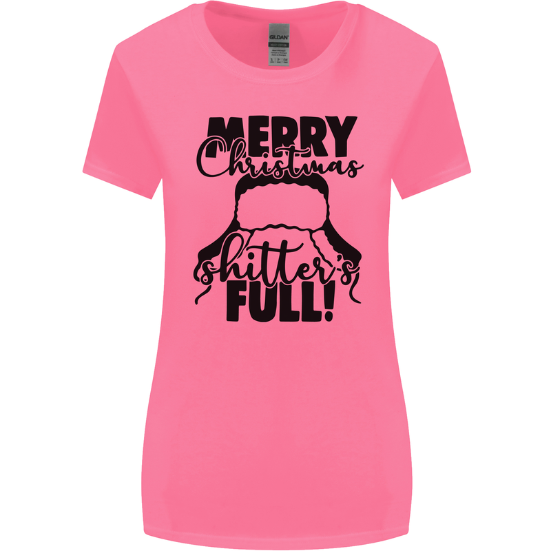 Christmas Movie Shitter's Full Funny Rude Womens Wider Cut T-Shirt Azalea