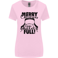 Christmas Movie Shitter's Full Funny Rude Womens Wider Cut T-Shirt Light Pink