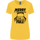 Christmas Movie Shitter's Full Funny Rude Womens Wider Cut T-Shirt Yellow
