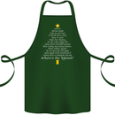 Christmas Movie Where's the Tyrenol? Cotton Apron 100% Organic Forest Green