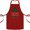 Christmas Movie Where's the Tyrenol? Cotton Apron 100% Organic Maroon
