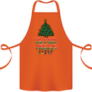 Christmas Movie Where's the Tyrenol? Cotton Apron 100% Organic Orange