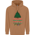 Christmas Movie Where's the Tyrenol? Mens 80% Cotton Hoodie Caramel Latte