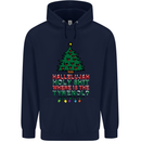 Christmas Movie Where's the Tyrenol? Mens 80% Cotton Hoodie Navy Blue