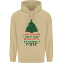 Christmas Movie Where's the Tyrenol? Mens 80% Cotton Hoodie Sand