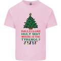 Christmas Movie Where's the Tyrenol? Mens Cotton T-Shirt Tee Top Light Pink