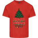 Christmas Movie Where's the Tyrenol? Mens Cotton T-Shirt Tee Top Red