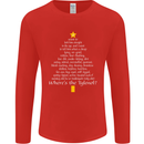 Christmas Movie Where's the Tyrenol? Mens Long Sleeve T-Shirt Red