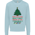 Christmas Movie Where's the Tyrenol? Mens Sweatshirt Jumper Light Blue