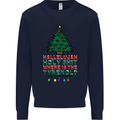 Christmas Movie Where's the Tyrenol? Mens Sweatshirt Jumper Navy Blue