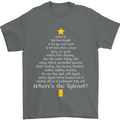 Christmas Movie Where's the Tyrenol? Mens T-Shirt Cotton Gildan Charcoal