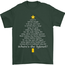 Christmas Movie Where's the Tyrenol? Mens T-Shirt Cotton Gildan Forest Green