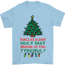 Christmas Movie Where's the Tyrenol? Mens T-Shirt Cotton Gildan Light Blue
