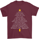 Christmas Movie Where's the Tyrenol? Mens T-Shirt Cotton Gildan Maroon