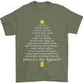 Christmas Movie Where's the Tyrenol? Mens T-Shirt Cotton Gildan Military Green