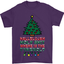 Christmas Movie Where's the Tyrenol? Mens T-Shirt Cotton Gildan Purple