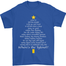 Christmas Movie Where's the Tyrenol? Mens T-Shirt Cotton Gildan Royal Blue