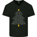 Christmas Movie Where's the Tyrenol? Mens V-Neck Cotton T-Shirt Black