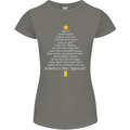 Christmas Movie Where's the Tyrenol? Womens Petite Cut T-Shirt Charcoal