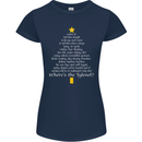 Christmas Movie Where's the Tyrenol? Womens Petite Cut T-Shirt Navy Blue