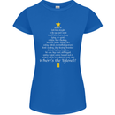Christmas Movie Where's the Tyrenol? Womens Petite Cut T-Shirt Royal Blue