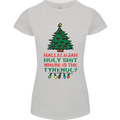 Christmas Movie Where's the Tyrenol? Womens Petite Cut T-Shirt Sports Grey