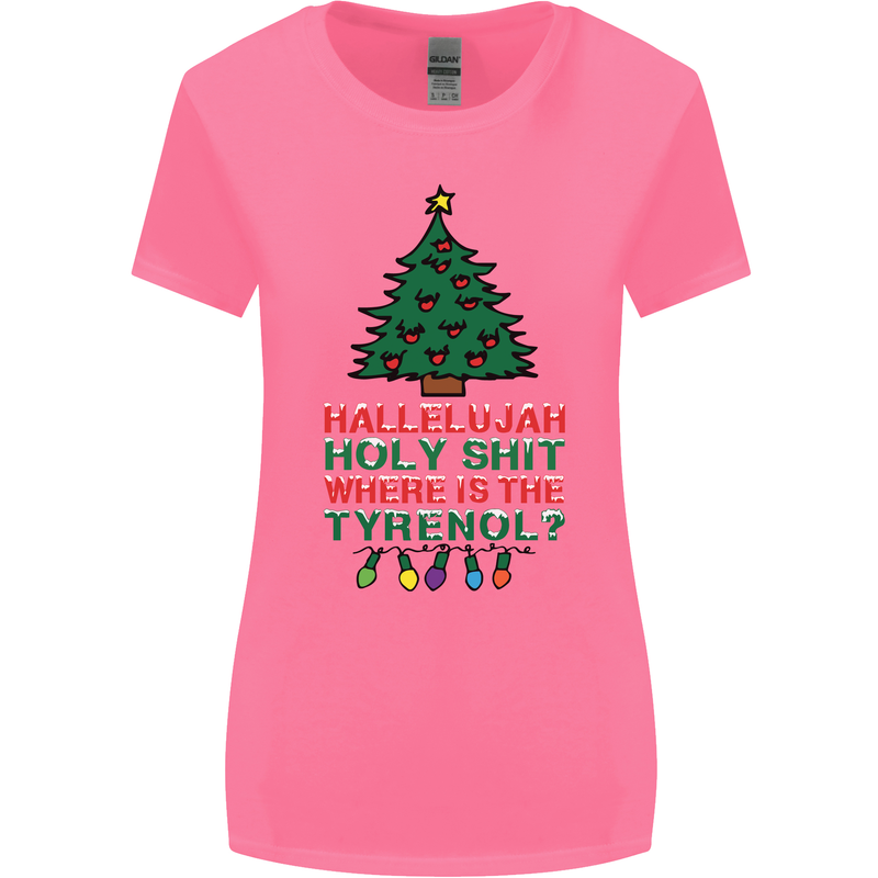 Christmas Movie Where's the Tyrenol? Womens Wider Cut T-Shirt Azalea