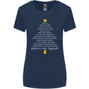 Christmas Movie Where's the Tyrenol? Womens Wider Cut T-Shirt Navy Blue