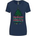 Christmas Movie Where's the Tyrenol? Womens Wider Cut T-Shirt Navy Blue