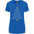 Christmas Movie Where's the Tyrenol? Womens Wider Cut T-Shirt Royal Blue