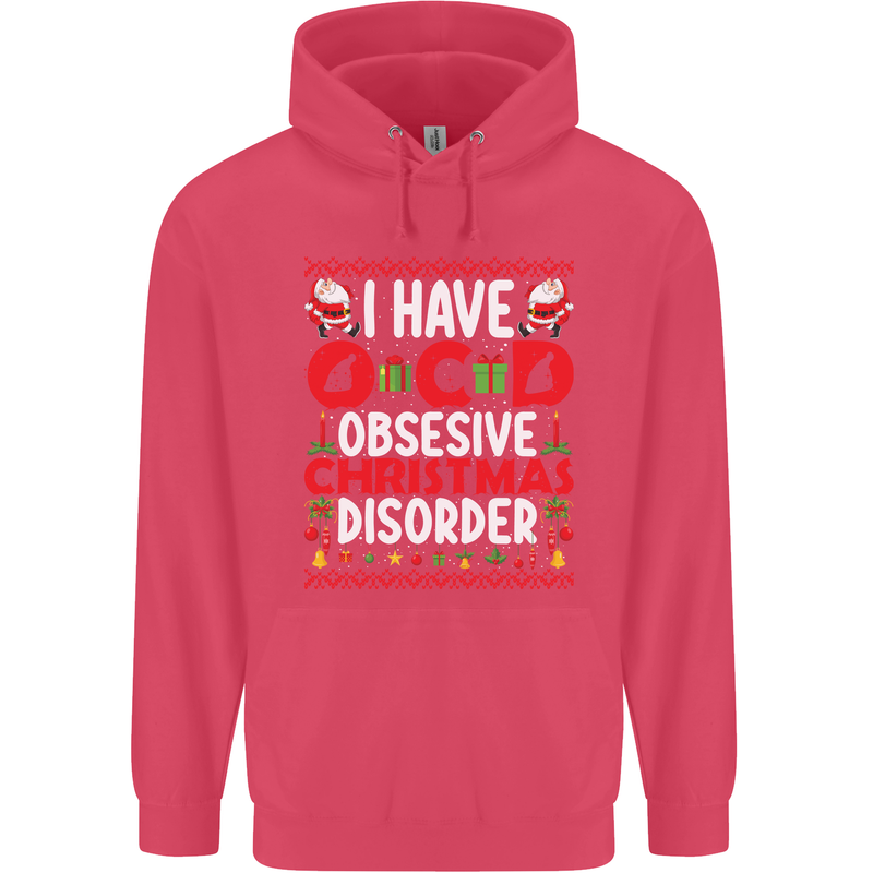 Christmas OCD Funny Xmas Childrens Kids Hoodie Heliconia